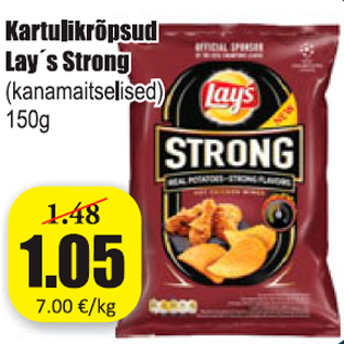 Allahindlus - Kartulikrõpsud Lay´s Strong