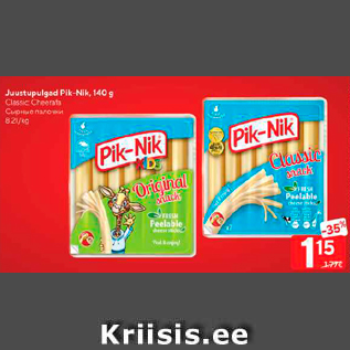 Allahindlus - Juustupulgad Pik-Nik, 140 g