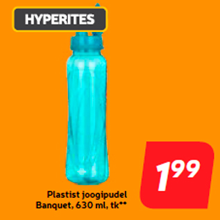 Allahindlus - Plastist joogipudel Banquet, 630 ml, tk**