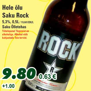 Allahindlus - Hele õlu Saku Rock