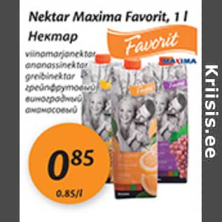 Allahindlus - Nektar Maxima Favorit, 1 l