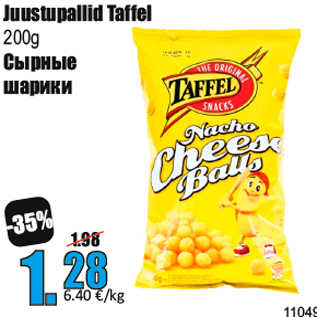 Allahindlus - Juustupallid Taffel 200g