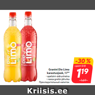 Allahindlus - Granini Die Limo karastusjook, 1 l**