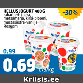 Allahindlus - HELLUS JOGURT 400 G