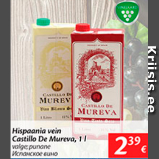 Allahindlus - Hispaania vein Castillo De Mureva, 1 l