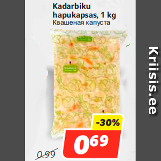 Allahindlus - Kadarbiku hapukapsas, 1 kg