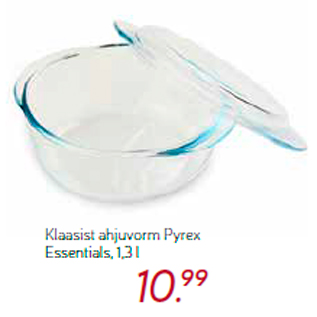 Allahindlus - Klaasist ahjuvorm Pyrex Essentials, 1,3 l