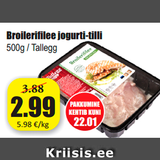 Allahindlus - Broilerifilee jogurti-tilli