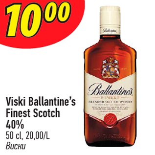 Allahindlus - Viski Ballantine’s Finest Scotch 40%