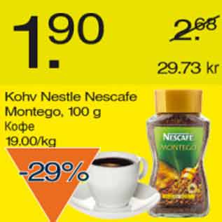 Allahindlus - Kohv Nestle Nescafe Montego