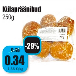 Allahindlus - Külapräänikud 250g