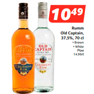 Allahindlus - Rumm Old Captain, 37,5%, 70 cl