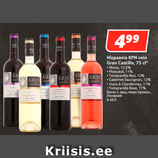 Allahindlus - Hispaania KPN vein Gran Castillo, 75 cl*