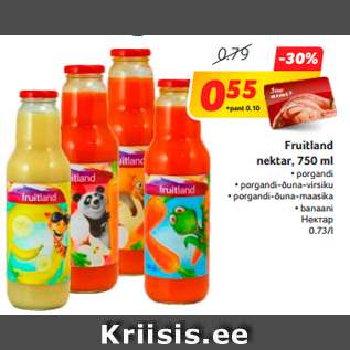 Allahindlus - Fruitland nektar, 750 ml