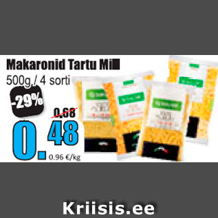 Allahindlus - Makaronid Tartu Mill