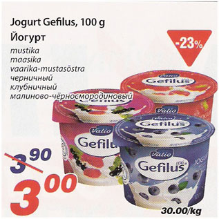 Allahindlus - Jogurt Gefilus