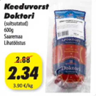 Allahindlus - Keeduvorst Doktori (suitsutatud) 600g