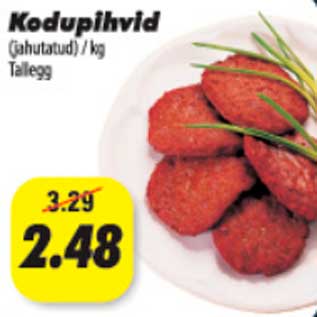 Allahindlus - Kodupihvid (jahutatud) kg