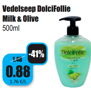 Allahindlus - Vedelseep DolciFollie Milk & Olive 500ml