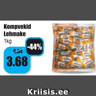 Allahindlus - Kompvekid Lehmake 1 kg