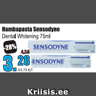 Allahindlus - Hambapasta Sensodyne