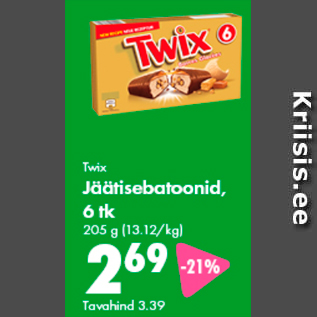 Allahindlus - Twix Jäätisebatoonid