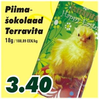 Allahindlus - Piimašokolaad Terravita