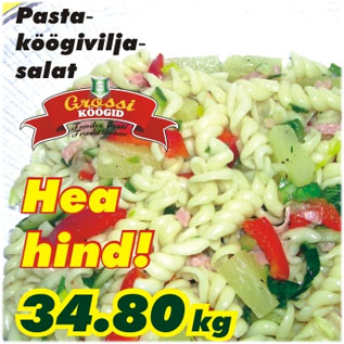 Allahindlus - Pasta-köögiviljasalat