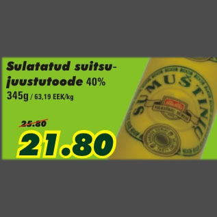 Allahindlus - Sulatatud suitsujuustutoode