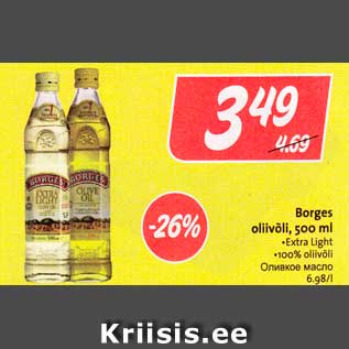 Allahindlus - Borges oliivõli, 500 ml