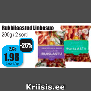 Allahindlus - Rukkilaastud Linkosuo