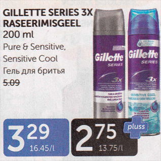 Allahindlus - GILLETTE SERIES 3X RASEERIMISGEEL 200 ML