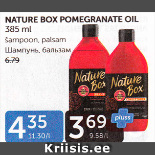 Allahindlus - NATURE BOX POMEGRANATE OIL 385 ML