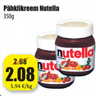 Allahindlus - Pähklikreem Nutella 350g