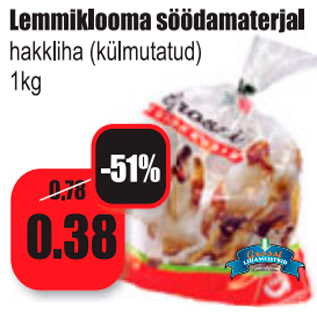 Allahindlus - Lemmiklooma söödematerjal