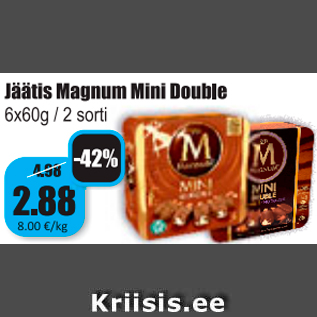 Allahindlus - Jäätis Magnum Mini Double