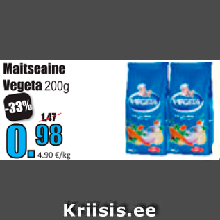 Allahindlus - Maitseaine Vegeta 200 g