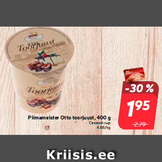 Allahindlus - Piimameister Otto toorjuust, 400 g