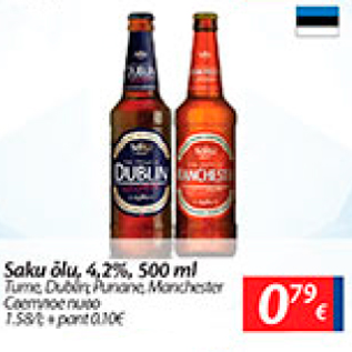 Allahindlus - saku õlu, 4,2%, 500 ml