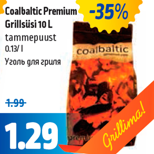 Allahindlus - Coalbaltic Premium Grillsüsi 10 L