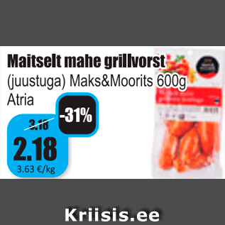 Allahindlus - Maitselt mahe grillvorst