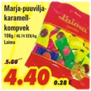 Allahindlus - Marja-puuvilja-karamell-kompvek