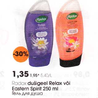 Allahindlus - Dušigeel Relax või Eastern Spirit 250 ml