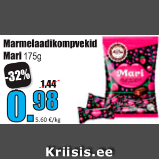 Allahindlus - Marmelaadikompvekid Mari 175 g