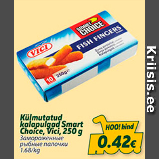 Allahindlus - Külmutatud kalapulgad Smart Choice, Vici, 250 g