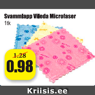 Allahindlus - Svammlapp Vileda Microfaser 1 tk