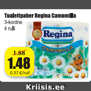 Allahindlus - Tualettpaber Regina Camomilla