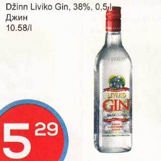 Allahindlus - Džinn Liviko Gin