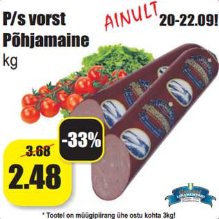 Allahindlus - P/s vorst Põhjamaine kg