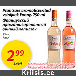 Allahindlus - Prantsuse aromatiseeritud veinijook Fanny